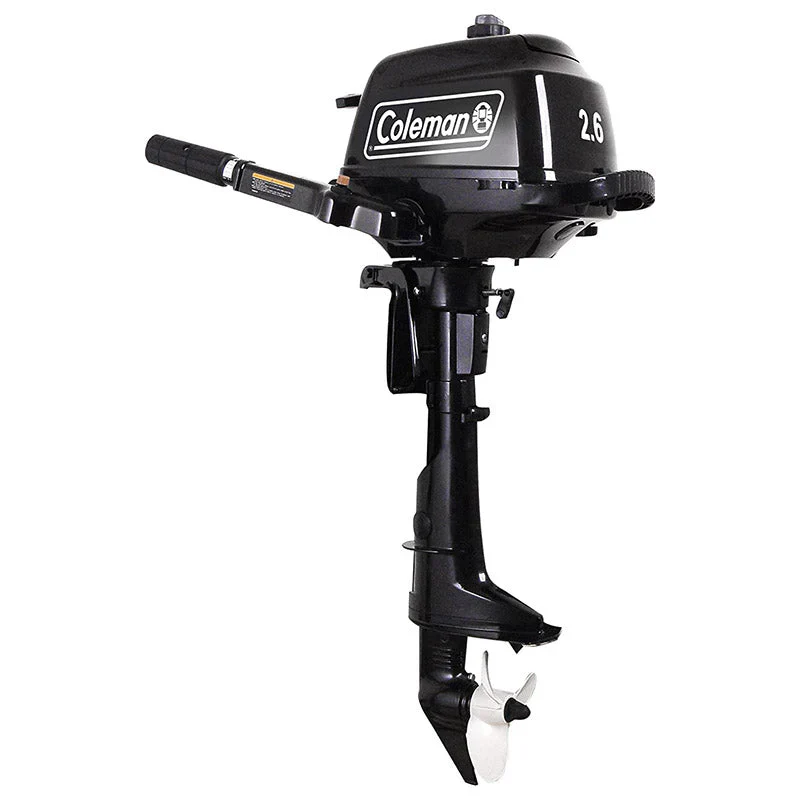 2.6 hp Outboard Motor with Short Shaft, Black