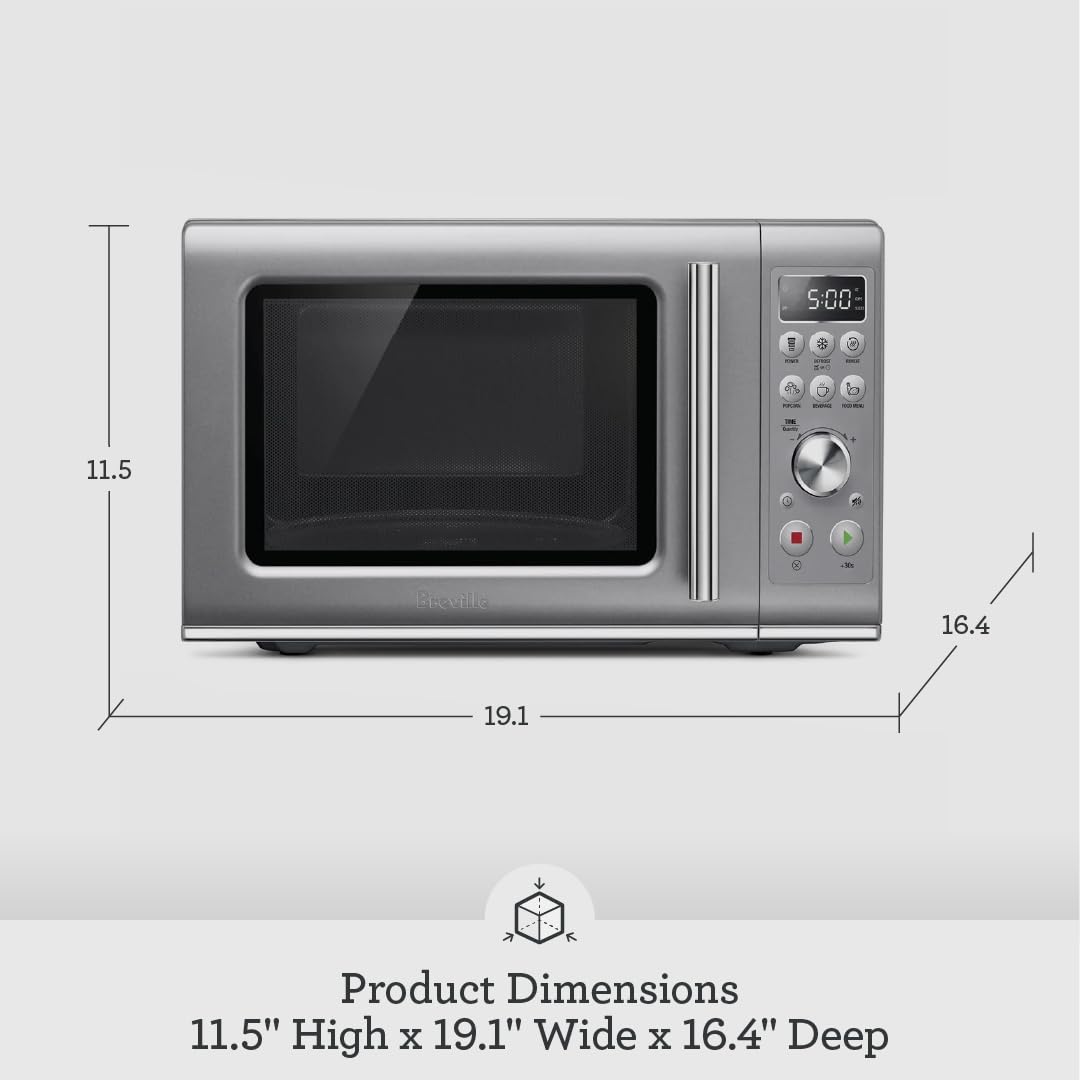 Breville BMO650SIL1BUC1 Compact Countertop Microwave