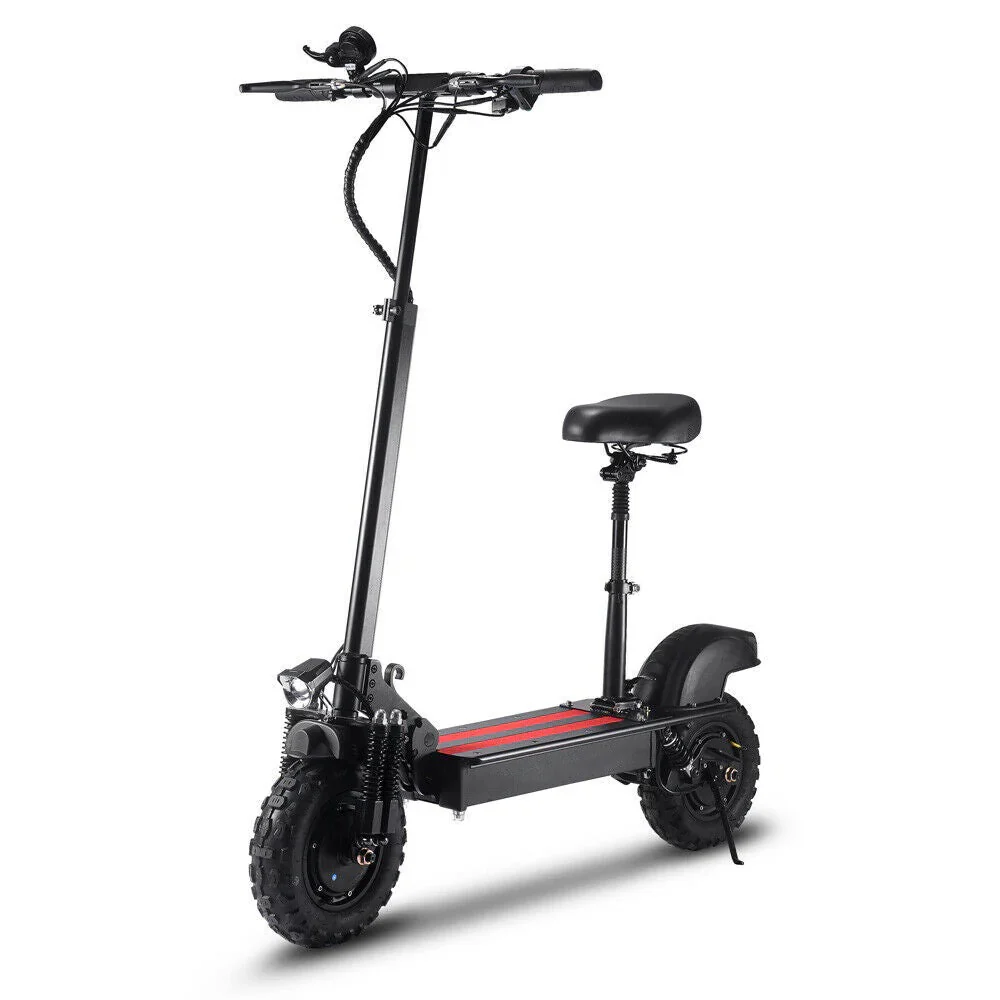 All Terrain Electric Scooter with 2000W Power Motors and 11-Inch Vacuum Tires, 4-mode, Black