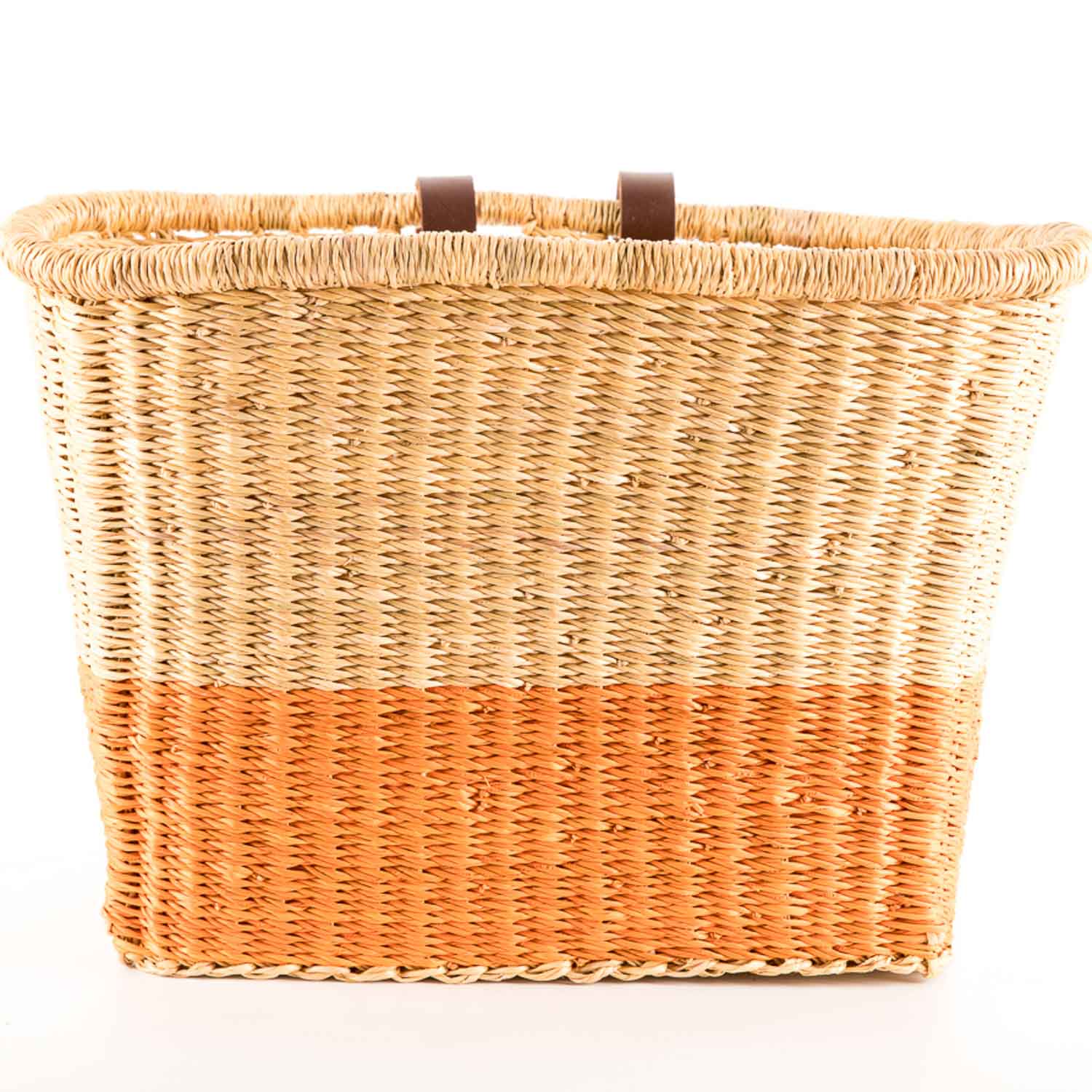ATIA : Handcrafted Orange Block Tiered Bike Basket