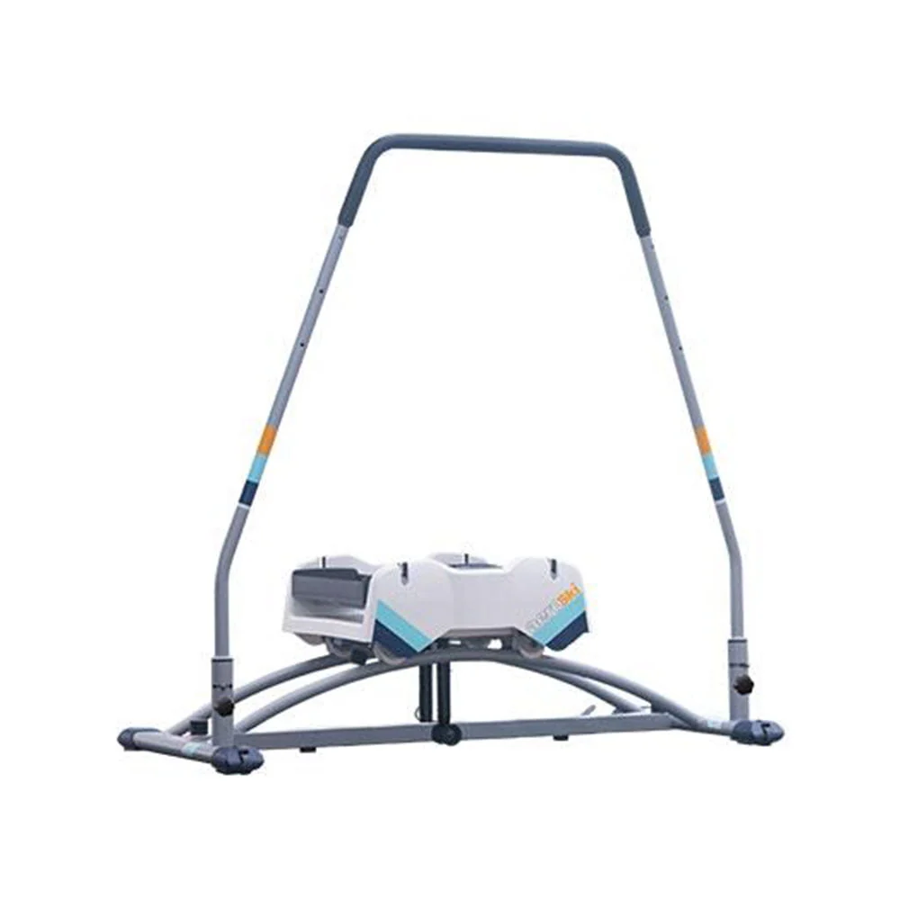 Aeroski 2.0 Ski Fitness Workout Machine with Recoil Spring Resistance, Gray