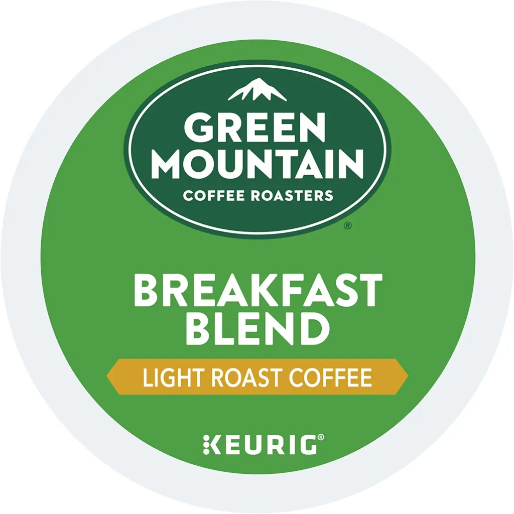 Green Mountain Coffee Roasters Breakfast Blend Light Roast K-Cup Pods, 96 Count