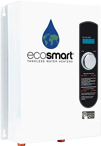 EcoSmart ECO 18 Electric Tankless Water Heater, 18 KW at 240 Volts with Patented