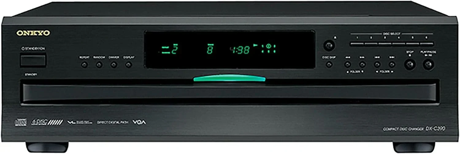 Onkyo DXC390 6 Disc CD Changer,Black