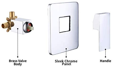 KES Black Shower Faucet Shower Valve Rain Shower