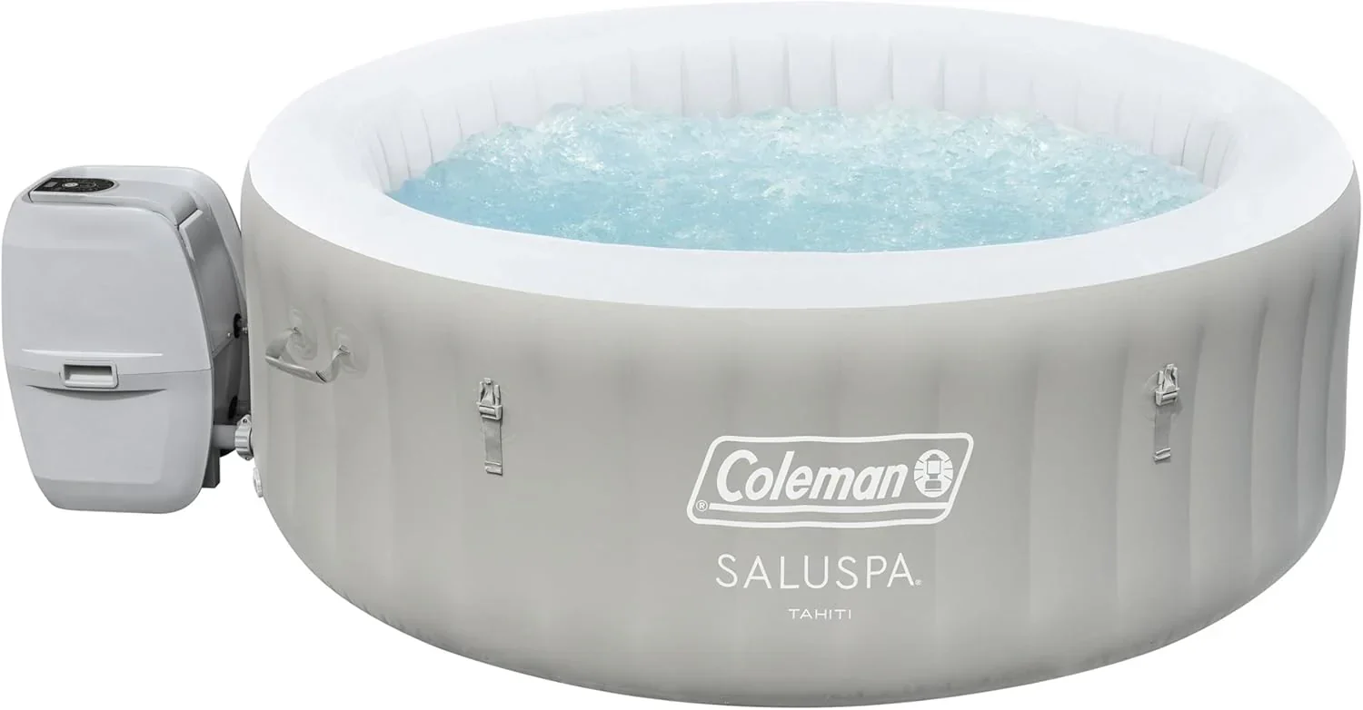 Bestway Palm Springs 4 to 6 Person EnergySense Smart AirJet Plus Inflatable Hot Tub Outdoor Spa