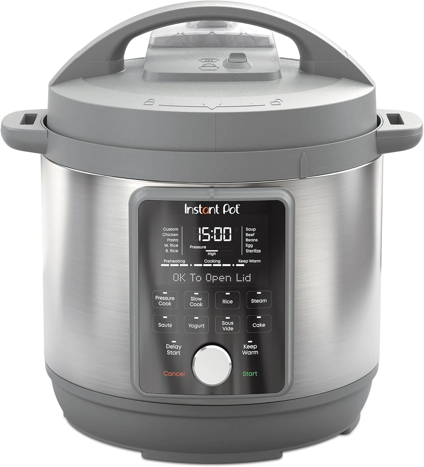 Instant Pot, 8-Quart Quiet 9-in-1 Electric Pressure Cooker Stainless Steel