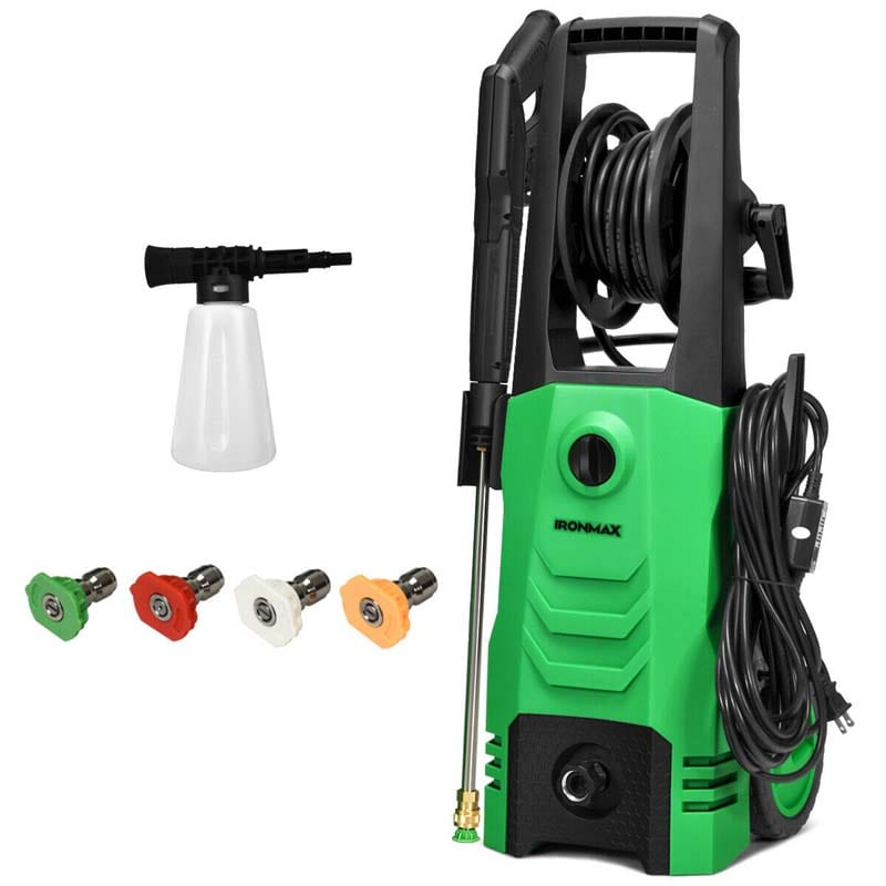 3500PSI Electric Pressure Washer 1800W 2.6 GPM Portable Electric Power Washer with 4 Nozzles