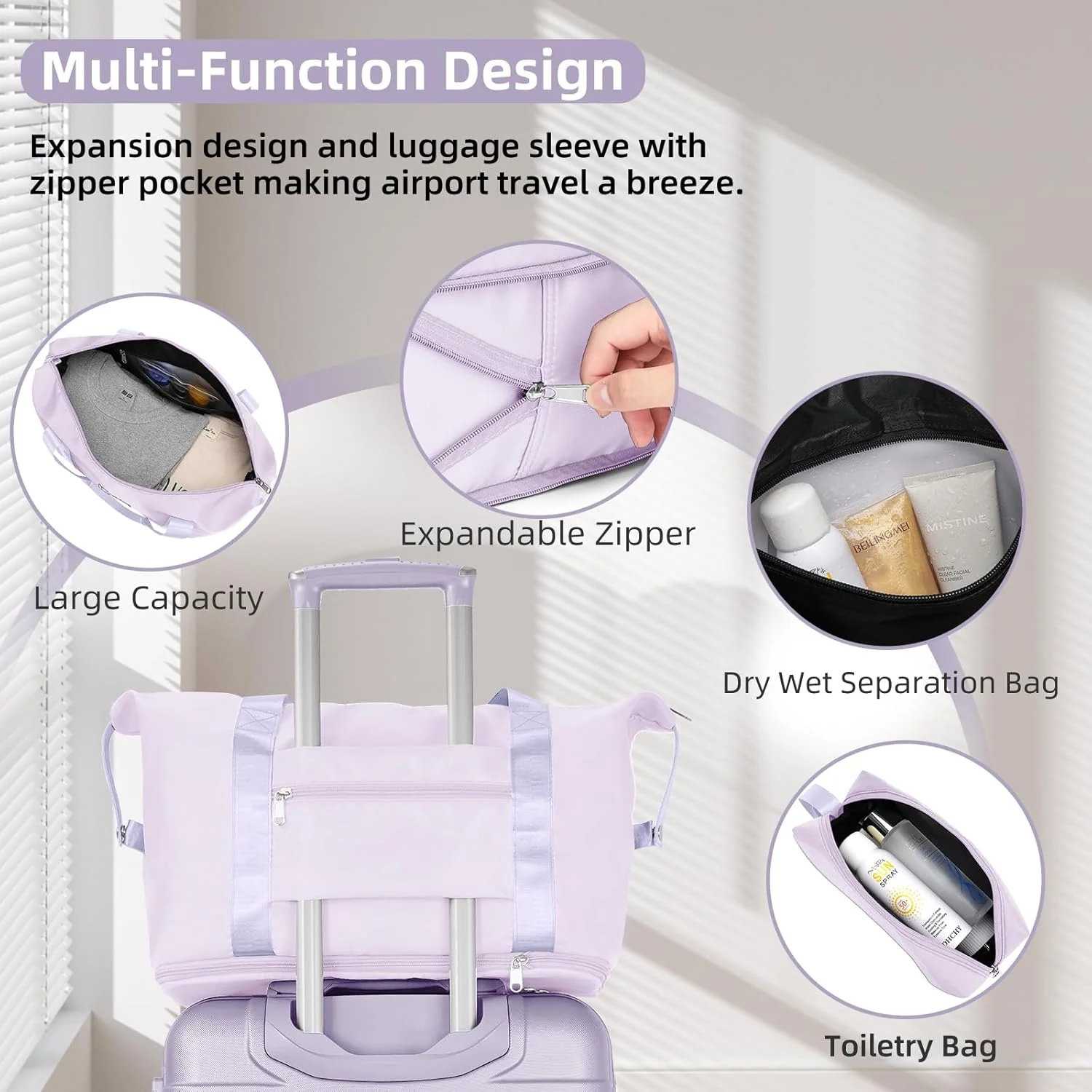 6-piece luggage set, expandable hardshell suitcase set with spinner wheels, lightweight rolling luggage set