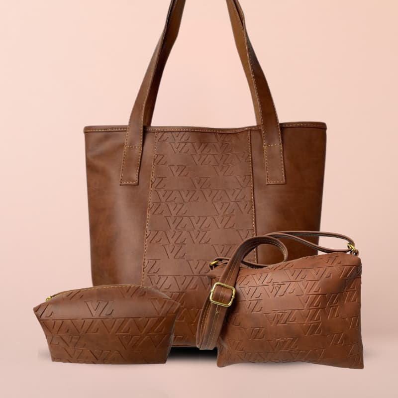 TRIO CARTERAS DE CUERO