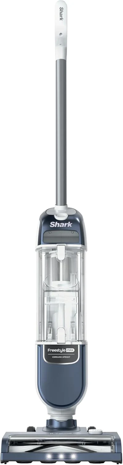 Shark Freestyle Max Cordless Upright Vacuum, Multi-Surface Cleaning, Lightweight, Easy Maintenance, with Large Dust Cup and 2-Speed Brushroll, LED Headlights, Nordic Blue, SV2002