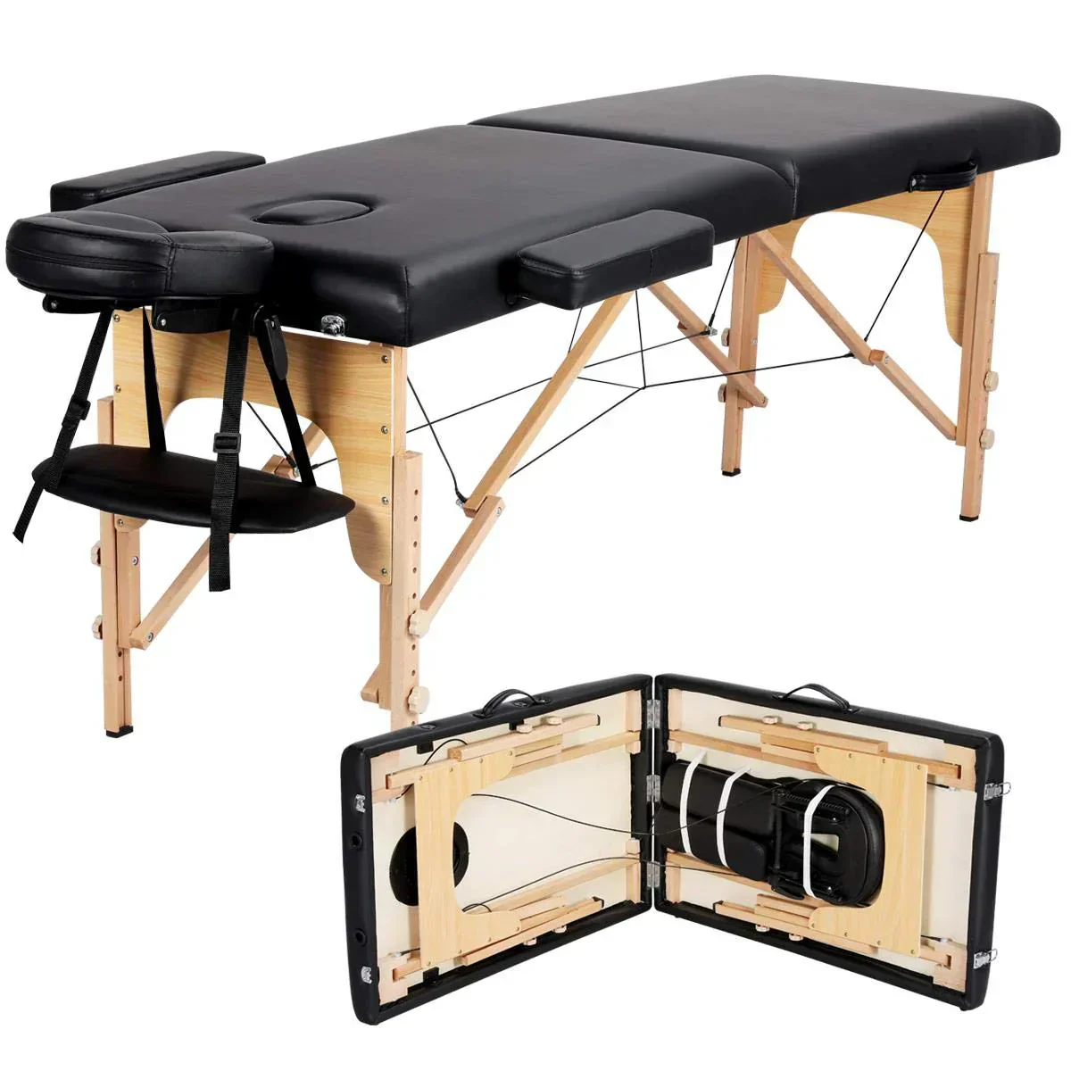 Yaheetech Massage Table Portable Lash Beds Spa Bed Massage Couch Foldable Spa Tables